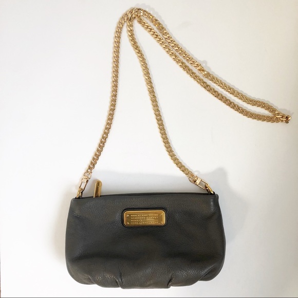 MARC JACOBS Pebbled Leather Percy Cross body Gray - Picture 2 of 8